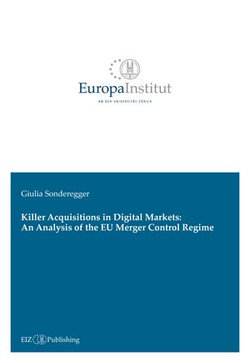 Killer Acquisitions in Digital Markets: An Analysis of the EU Merger Control Regime