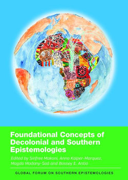 Foundational Concepts of Decolonial and Southern Epistemologies