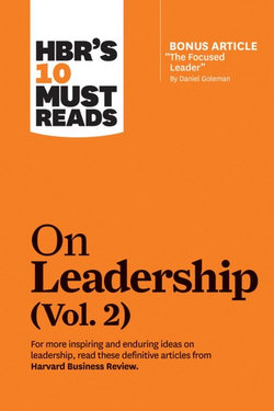 HBR's 10 Must Reads on Leadership