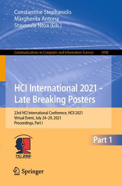 HCI International 2021 - Late Breaking Posters