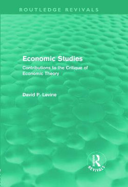 Economic Studies (Routledge Revivals)