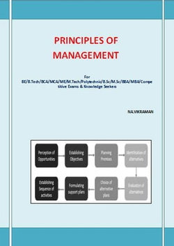 PRINCIPLES OF MANAGEMENT