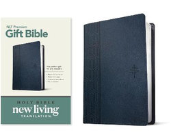 Premium Gift Bible NLT (Red Letter, LeatherLike, Blue)