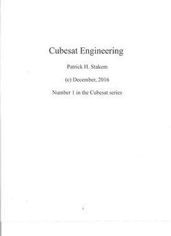 Cubesat Engineering