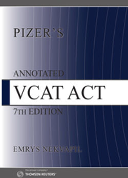 Pizer's Annotated VCAT Act