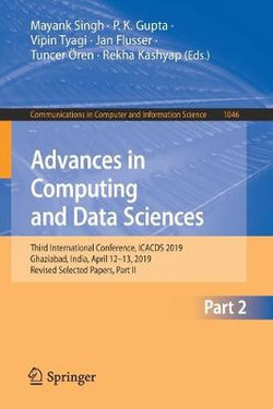 Advances in Computing and Data Sciences