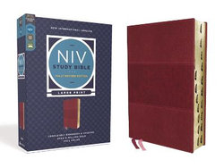 NIV Study Bible, Fully Revised Edition, Large Print, Red Letter, Thumb Indexed, Comfort Print [Burgundy]