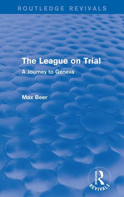 The League on Trial (Routledge Revivals)