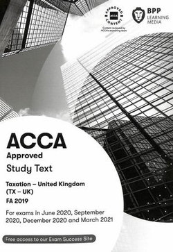 ACCA Taxation FA2019