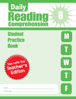 Daily Reading Comprehension, Grade 8 Student Edition Workbook