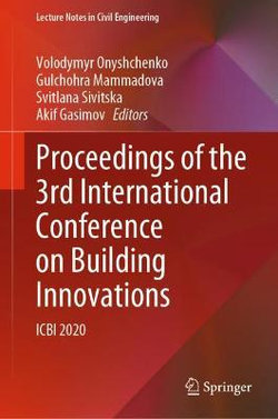 Proceedings of the 3rd International Conference on Building Innovations
