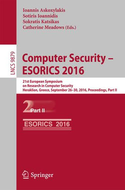 Computer Security – ESORICS 2016