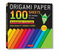 Origami Paper 100 Sheets Rainbow Colors 8 1/4 (21 Cm)