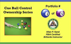 Cue Ball Control Ownership Series, Portfolio #2 of 12