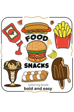 food & snacks coloring book