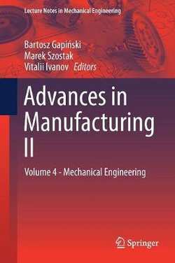 Advances in Manufacturing II