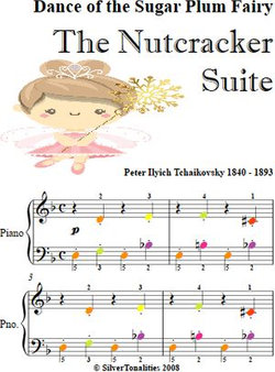 Dance of the Sugar Plum Fairy the Nutcracker Suite Easy Piano Sheet Music with Colored Notes