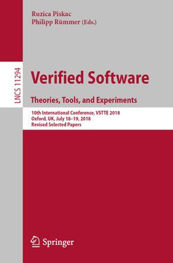 Verified Software. Theories, Tools, and Experiments