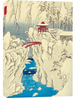 Hiroshige Snow on Mt Haruna Dotted Hardcover Journal