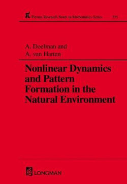 Nonlinear Dynamics and Pattern Formation in the Natural Environment