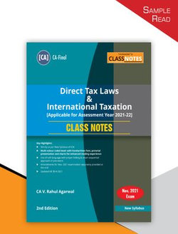 Taxmann’s CLASS NOTES for Direct Tax Laws & International Taxation