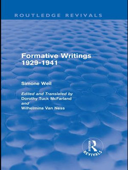 Formative Writings (Routledge Revivals)