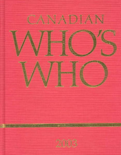 Canadian Who's Who 2003