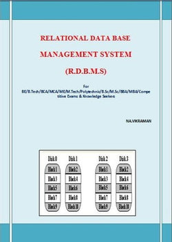 RELATIONAL DATA BASE MANAGEMENT SYSTEM (R.D.B.M.S)