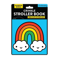 Rainbow World Crinkle Fabric Stroller Book