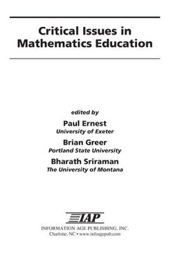 Critical Issues in Mathematics Education