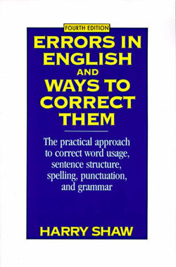 Errors in English and Ways to Correct Them