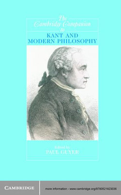 The Cambridge Companion to Kant and Modern Philosophy