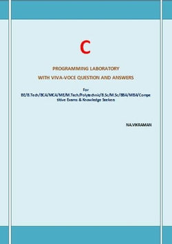 C PROGRAMMING LABORATORY