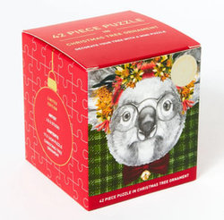 Christmas Tree Ornament with Koala Puzzle