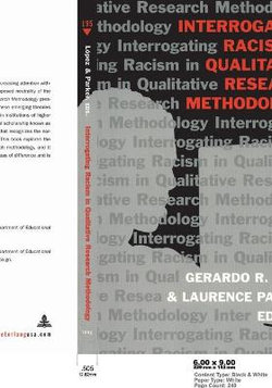 Interrogating Racism in Qualitative Research Methodology