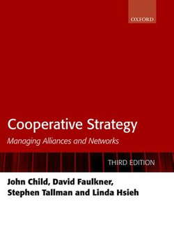 Cooperative Strategy