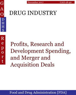 DRUG INDUSTRY