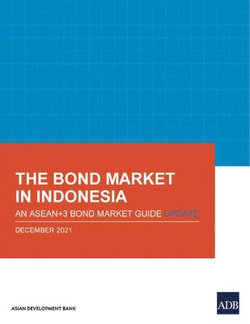 The Bond Market in Indonesia