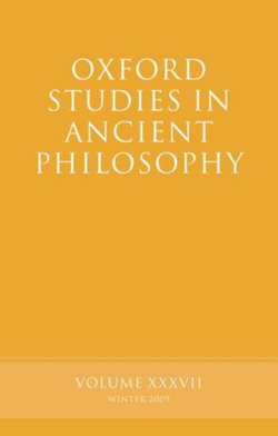 Oxford Studies in Ancient Philosophy Volume 37