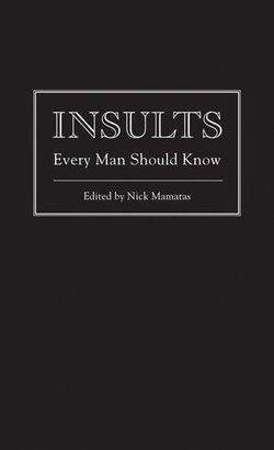 Insults Every Man Should Know