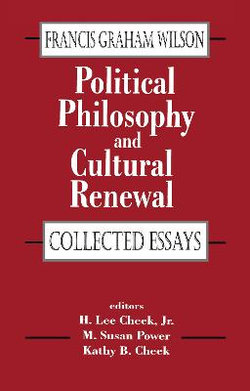 Political Philosophy and Cultural Renewal