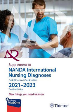 Supplement to NANDA International Nursing Diagnoses: Definitions and Classification 2021-2023 (12th Edition)