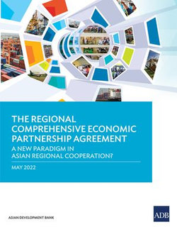 The Regional Comprehensive Economic Partnership Agreement