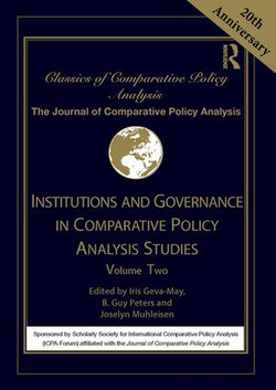 Institutions and Governance in Comparative Policy Analysis Studies