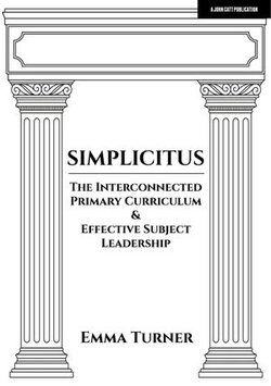 Simplicitus: The Interconnected Primary Curriculum & Effective Subject Leadership