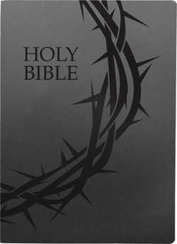 KJVER Holy Bible, Crown of Thorns Design, Large Print, Black Ultrasoft