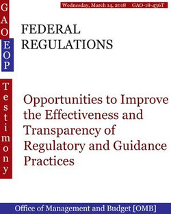 FEDERAL REGULATIONS