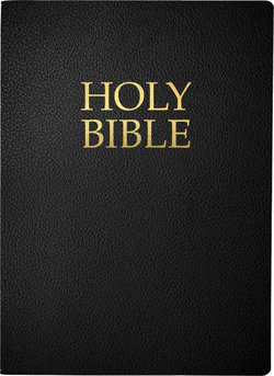 KJVER Holy Bible, Large Print, Black Bonded Leather, Thumb Index