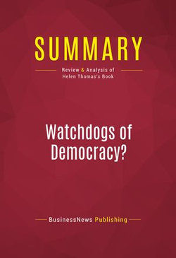 Summary: Watchdogs of Democracy?