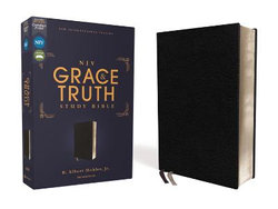 NIV the Grace and Truth Study Bible, European Bonded Leather, Red Letter, Comfort Print [Black]